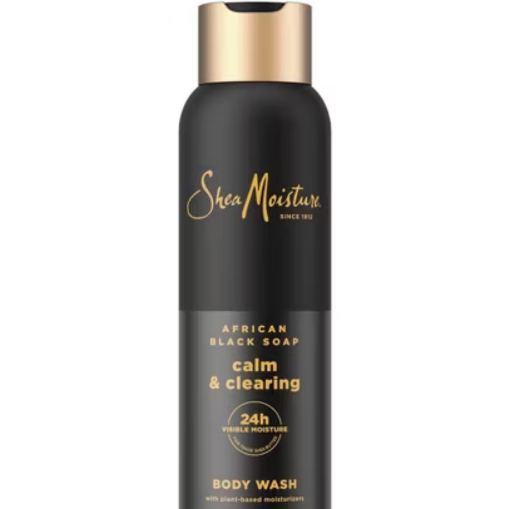 SHEA MOISTURE Body Wash Calm & Clearing African Black Soap 3oz NIP